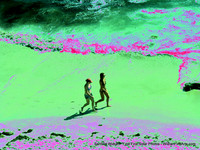 Mother, Daughter & More Series - Beach Walking Solar